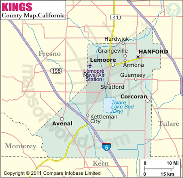 Map of Kings County